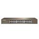 Tenda TEG1024D 24 Port Switch 19 Zoll Rackeinbau Gigabit Switch (Plug-and-Play, 48 Gbit/s Switching-Kapazität, Metallgehäuse, lüfterlos, unmanaged) LAN Switch 24 Ports Netzwerk Switch