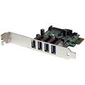 StarTech.com 4 Port PCI Express USB 3.0 SuperSpeed Schnittstellenkarte mit UASP - SATA Strom - PCIe 4x USB 3.0 mit SATA-Anschluss