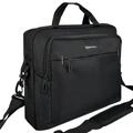 Amazon Basics- kompakte Laptoptasche, Umhängetasche/Tragetasche mit Taschen zur Aufbewahrung von Zubehör, für Laptops bis zu 15,6 Zoll (39,6 cm), Schwarz, 1 Stück