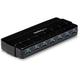 StarTech.com 7 Port USB 3.0 SuperSpeed Hub - USB 3 Hub Netzteil / Stromanschluss und Kabel - Schwarz