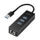 LogiLink USB 3.0 (Typ-A) zu Gigabit Netzwerk Adapter (RJ45) und 3x USB 3.0 (Typ-A) Hub