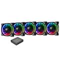 Thermaltake CL-F057-PL14SW-A Riing Plus 14 Gehäuselüfter TT Premium Edition 5 Pack mit Software RGB