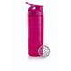 BlenderBottle Signature Sleek Tritan Trinkflasche mit BlenderBall, geeignet als Protein Shaker, Eiweißshaker, Wasserflasche oder für Fitness Shakes, BPA frei, Pink Geo Lace (820 ml)