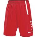 JAKO Herren Fußball Sporthose Turin, Rot/Weiß, XXL, 4462