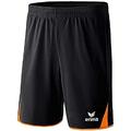 erima Herren Shorts 5-Cubes, Schwarz/Orange, M, 615508