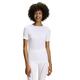 FALKE Damen Baselayer-Shirt Warm Round Neck W S/S SH Funktionsgarn Schnelltrocknend 1 Stück, Weiß (White 2860), M