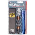 Mag-Lite M2A11H Mini Maglite AA Taschenlampe 14,5 cm blau inkl. 2 Mignon-Batterien und Nylonholster