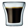 Bodum ASSAM 2-teiliges Kaffeeglas-Set (Doppelwandig, Mundgeblasen, Spülmaschinengeeignet, 0,1 liters) transparent