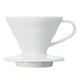Hario VDC-01W V60 Kaffeefilterhalter, Porzellan, 1/1-2 Tassen, weiß