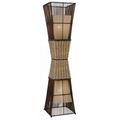 Nino Leuchten Stehleuchte Bamboo/Höhe:130 cm/Bambus, Korbgeflecht, innenliegender Stoffschirm creme / 2-flammig 40050243