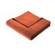 Biederlack Wohn- und Kuscheldecke, 86 % Polyacryl (Dralon), Veloursband-Einfassung, 150 x 200 cm, Terracotta, Thermosoft, 240776