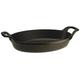 Staub 40509-341-0 stapelbare Auflaufform, oval 28 cm, 1,6 L mit mattschwarzer Emaillierung im Inneren der Auflaufform, schwarz