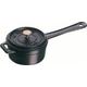 Staub 40509-537-0 Kleine Kasserrolle, 10 cm, 0,25 L, Innen schwarz glänzend, schwarz