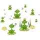 Eurographics Deco Sticker / Wandtattoo DS-LIF1028 Frogs II 25x35 cm