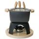Baumalu 385072 - Cazuela para fondue cuadrada, color negro