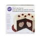 Wilton 2105-157 Heart Tasty-Fill Cake Pan Set Backform, Stahl, silber, 2 Einheiten