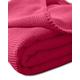 Kneer Waffelpique Decke Baumwolle Rot 150 cm x 210 cm