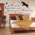 INDIGOS WG30043-22 Wandtattoo w043 Spruch Wenn kleine Engel schlafen kann man den Himmel sehen 120 x 50, gelb