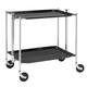 Platex Textable 500250002 Trolley 2 Lagen, aus Chrom, Schwarz