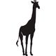 Indigos WG20040-61 Wandtattoo w040 Giraffe Afrika Tier Dschungel Wüste Wandaufkleber 96 x 41 cm, grün