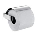 Emco Loft Toilettenpapierhalter, chrom, Klopapierhalter, mit Deckel, Rollenhalter, Papierhalter, Wandmontage - 50000100