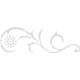 INDIGOS UG 4051095224938 Wandtattoo/Wandaufkleber - E26 Abstraktes Design Tribal/Filigrane Pflanzenranke mit großer Blüte und Punkten zur Verzierung 240x79 cm - Silber, Vinyl, 240 x 79 x 1 cm
