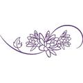 INDIGOS 4051719267631 Wandtattoo, Vinyl, violett, 60 x 10 x 10 cm