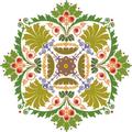 Indigos 4051719700466 Wandtattoo MF008 wundervolles Ornament Blumen Tribal 80 x 79 cm