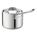 All-Clad 4202 Stainless Steel Stielkasserolle mit Deckel 15,2 cm, 1,9 L, induktionsgeeignet, Edelstahl