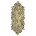 Heritage Lace Läufer für Blätter, 35,6 x 91,4 cm, Dunkles Paprika-Muster, Spitze, Goldenrod, 14 x 36-Inch