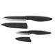 Tarrerias Bonjean 442890 Le Couteau du Chef Messerset mit 1 Officemesser, schwarze Keramikklinge, 8 cm + 1 Küchenmesser, schwarze Keramikklinge 13 cm, ergonomische, weiche Griffe