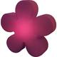 8 seasons design | Große „künstliche“ Blume Shining Flower (E27, Ø 60cm, IP44, Leuchte für draußen & drinnen, Sommer- & Frühlingsdeko, Kinderlampe ) violett