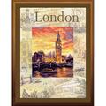 Riolis 0019 PT Cities Of The World. London Cross Stitch Kit, Baumwolle, Multi-Color, 30 x 40 x 0, 1 cm