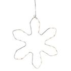LED-Silhouette "Snowflake", 48 warm white LED, ca. 35 x 31 cm Material: Metall, füllender Lichteffekt mit Trafo
