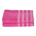 Comtesse 07-400028 2-teiliges Super Soft Frottier Set Spring, 2x Badetuch 70 x 140 cm, 500g/m² / 100% reine Baumwolle, fuchsia