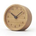 Lemnos LC12-05 AD Muku Desk Clock Esche Tischuhr, Holz, Natur, 15 x 15 cm