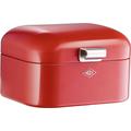 Wesco 235 001 Mini Grandy Brotkasten rot 18 x 17 x 12cm (L/B/H), Edelstahl