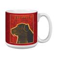 Tree Free Grußkarte, Motiv: schwarzer Labrador - 20 oz John W Golden Raffinierter Jumbo Becher/Tasse, bunt