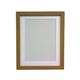 Frames by Post 25 mm breiter eichenfarbener H7 Bild-/Fotorahmen mit weißem Passepartout 10 x 8 Zoll für Bildgröße 7 x 5 Zoll