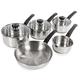 Morphy Richards Equip Stieltopf-Set, Edelstahl, edelstahl, edelstahl, 5-teiliges Set