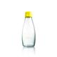 Retap ApS 0.5 Litre Medium Borosilicate Glass Water Bottle, Yellow