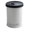 Maxwell & Williams VC6414 Canister Vorratsdose mit Silikondeckel Sugar, 750 ml, Geschenkbox, Porzellan/Silikon, schwarz/weiß