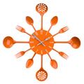 Premier Housewares 2200670 Besteck Wanduhr,orange