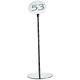 MEPRA 200994B Edelstahl Giotto Table Stand, silber