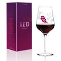 RITZENHOFF Red Rotweinglas von Nicole Winter, aus Kristallglas, 580 ml, mit edlen Platinanteilen