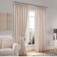 Just Contempo Vorhang, Polyester, Curtain Pair 90" x 54" ( modern ), cremefarben, Stück: 1