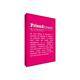 Feel Good Art Text-Druck auf Leinwand, Definition of Friend (englischsprachig), A4, klein, 30,5 x 20,3 cm, Farbton Hot Pink