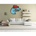 Indigos KAR-Wall-sport001-79 Wandtattoo Sport 001 - Wütender Hund - Wandaufkleber - 70 x 79 cm