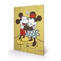 Pyramid International SW11134P Mickey und Minnie Mouse - True Love Wandarbeit aus Holz, Bild auf Fichtenholz gedruckt