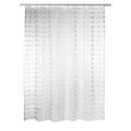 RIDDER 35897S-350 Duschvorhang Folie ca. 180 x 200 cm, Loupe transparent inklusive Ringe